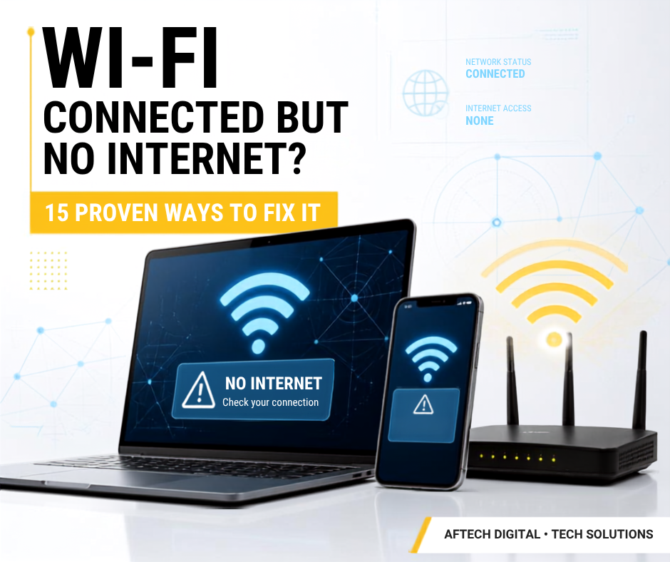 Wi-Fi Connected but No Internet